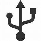 USB connection symbol